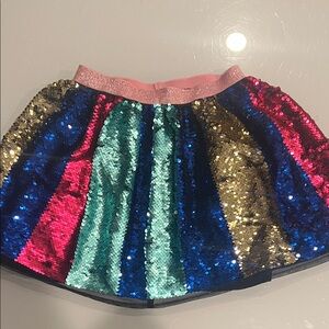 Colorful Sequin Kids Skirt
